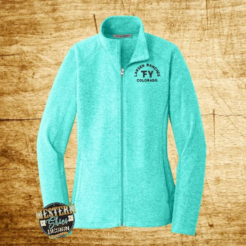 Stylish Jackets Port Authority® Ladies Heather Microfleece Full-Zip Jacket