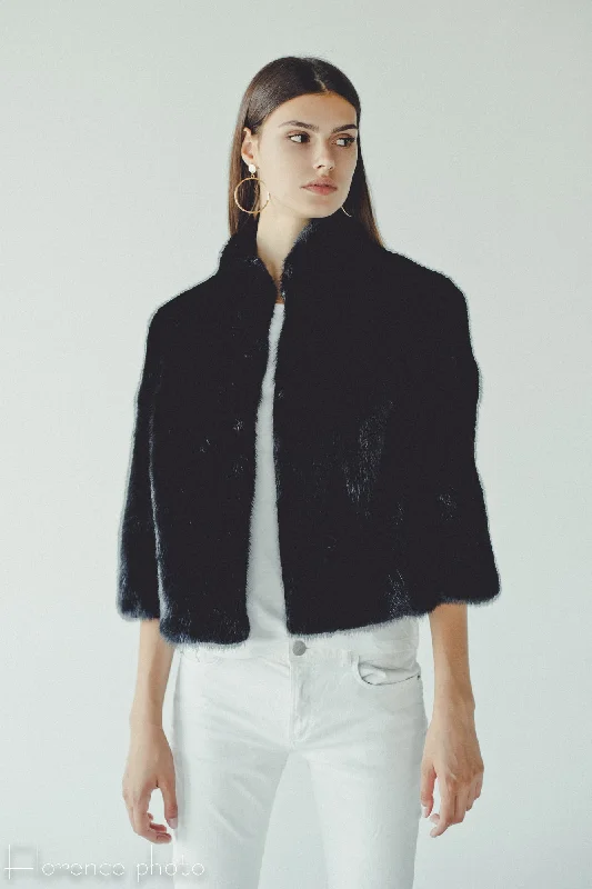 Relaxed Clothing Mink Fur Jacket