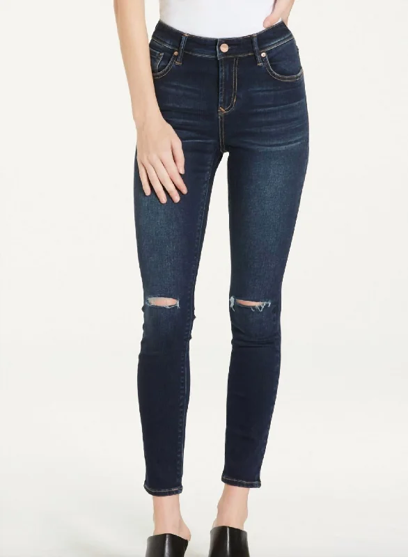 Cozy Chic Wear Fresno Gisele Super High Rise Jean In Blue