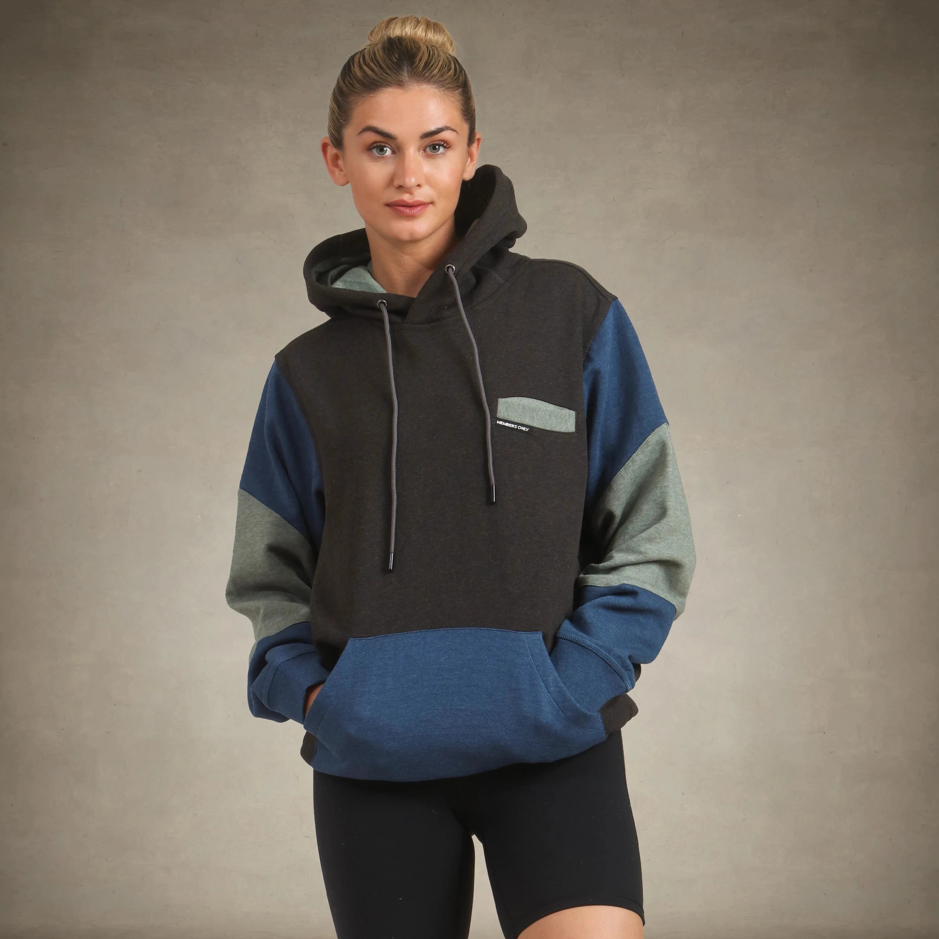 Chic Outfits Women's Drew Colorblock Oversized  Hooded Sweatshirt