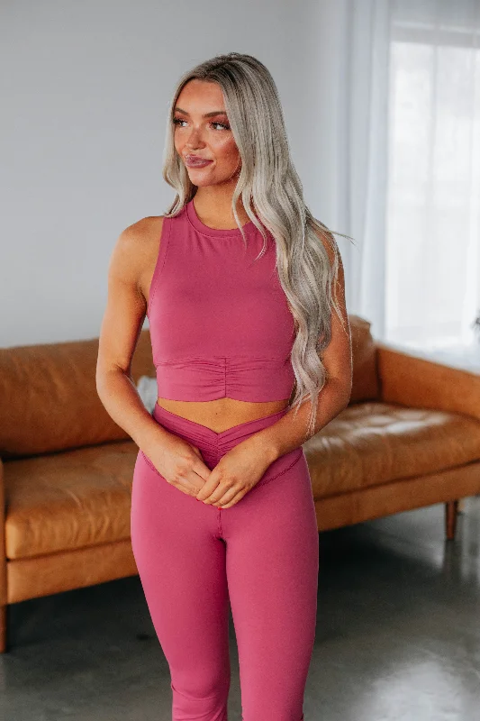 Comfortable Tops Tamryn Active Tank - Raspberry