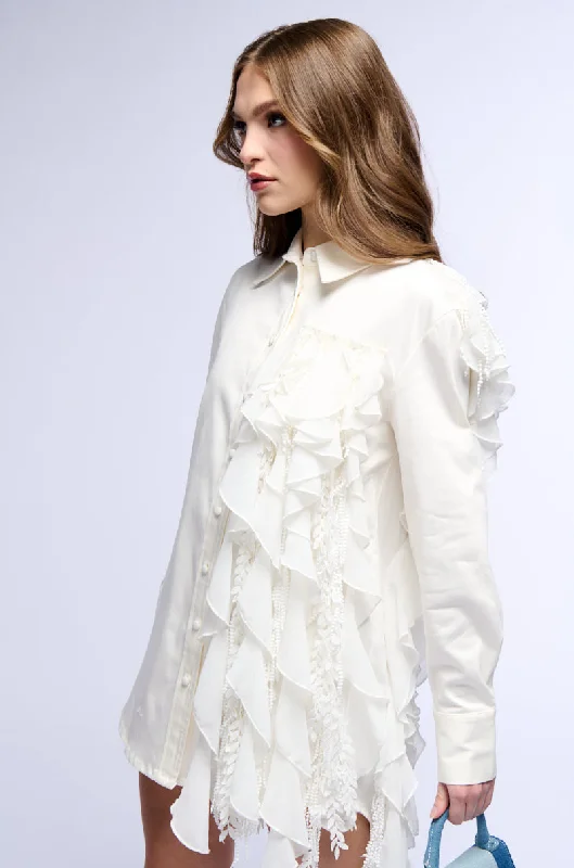 Easy Wear Chic PARTY IN THE BACK SHIRT DRESS