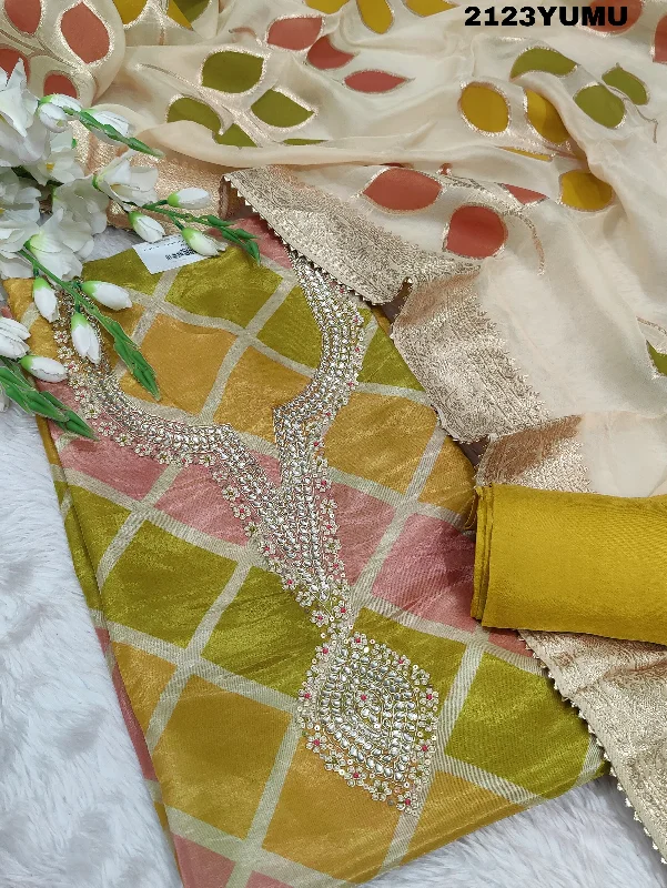 Easy Chic Wear KcPc New Modal silk Chandigarh Gotapatti Work Salwar Suit RT