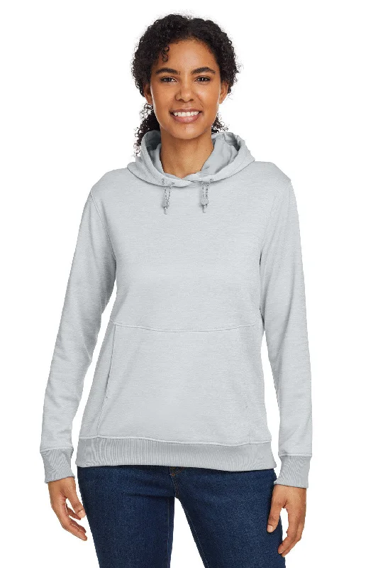Comfortable Tops Under Armour Womens Storm Armourfleece Water Resistant Hooded Sweatshirt Hoodie w/ Pouch Pocket - Mod Grey