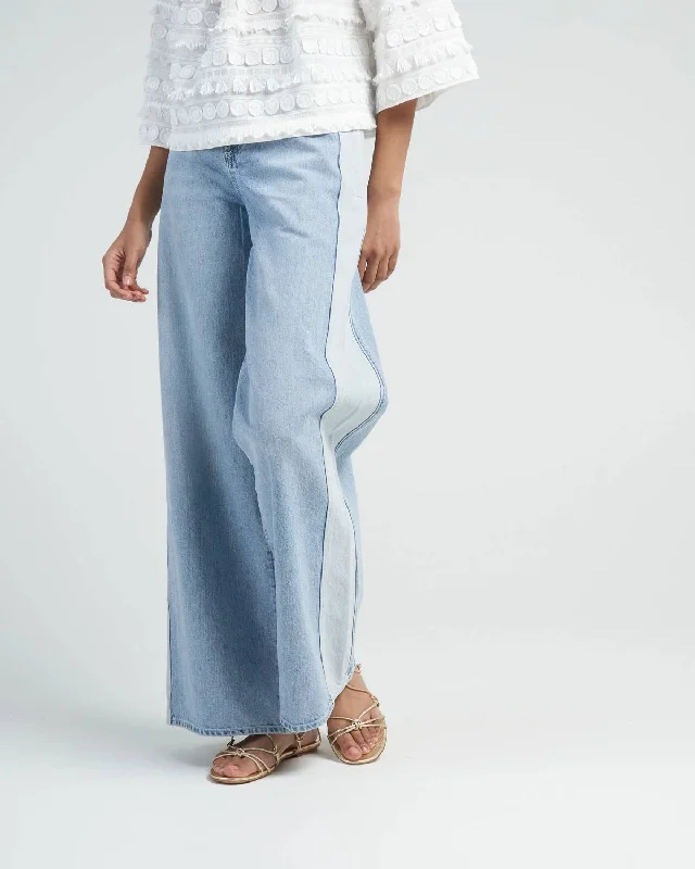 Soft Knitwear Easy Pant In Pacific