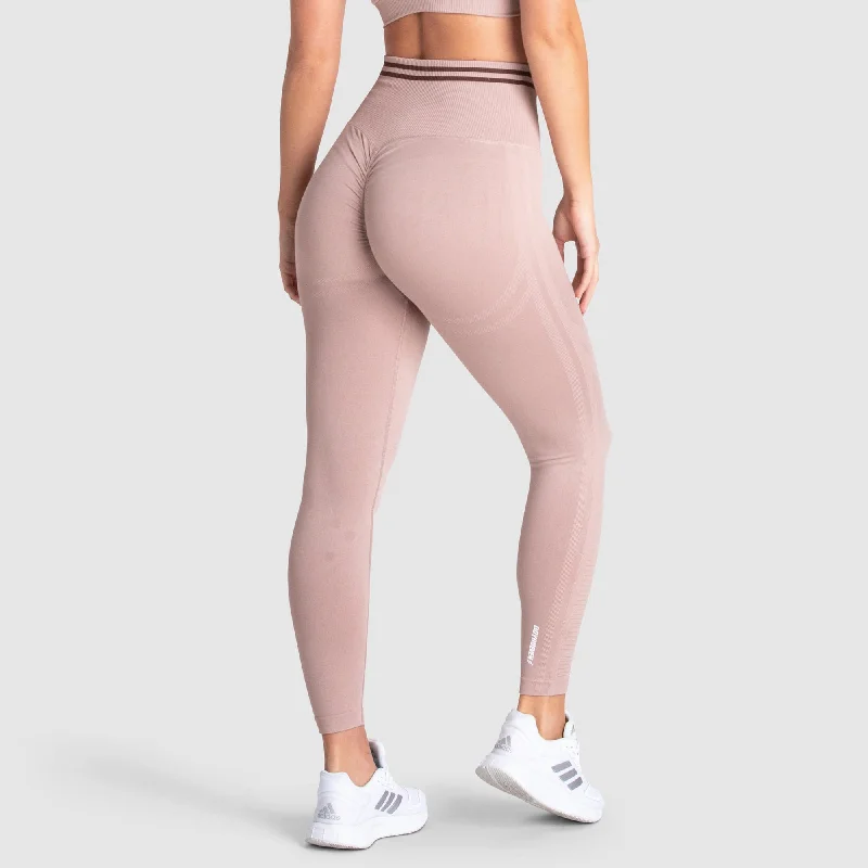 Relaxed Fit Wear DYE Scrunch Seamless Leggings - Mocha Brown