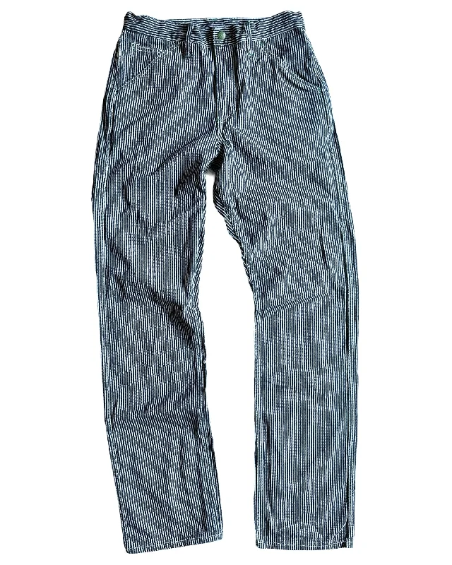 Soft Feel Hickory Stripe Work Uniform Denim New Wider Fit