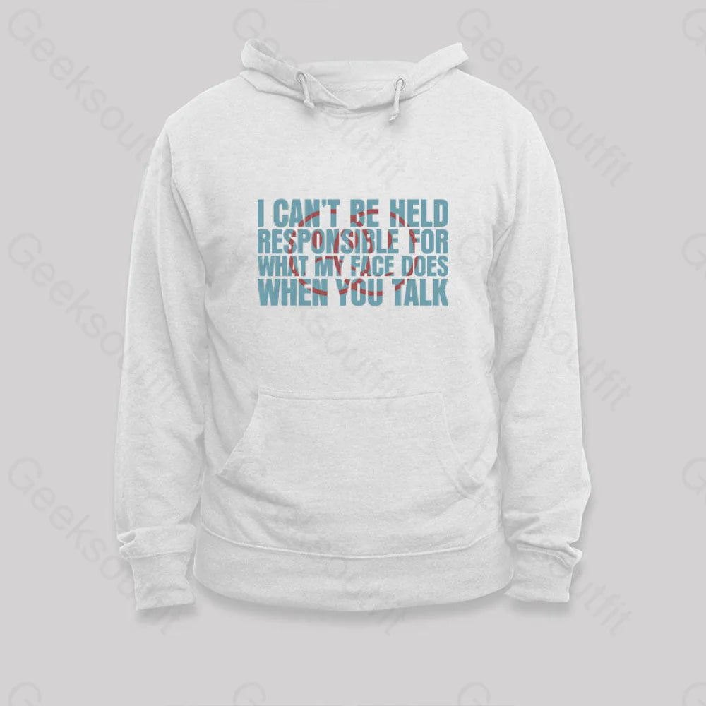 Everyday Style Talk Face Hoodie