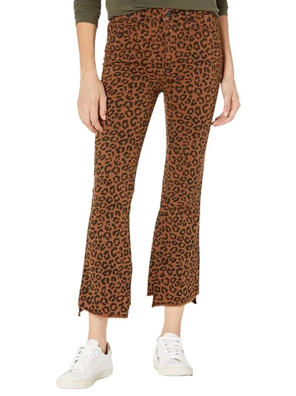 Casual Chic Outfits Bridget Crop High-Rise Bootcut Jeans In Jaguar