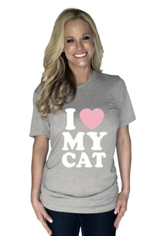 Casual Ease I Love My Cat T-Shirts