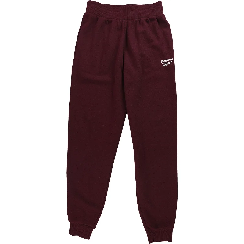 Effortless Dressing Reebok Womens Classic French Terry Athletic Jogger Pants, Red, Small