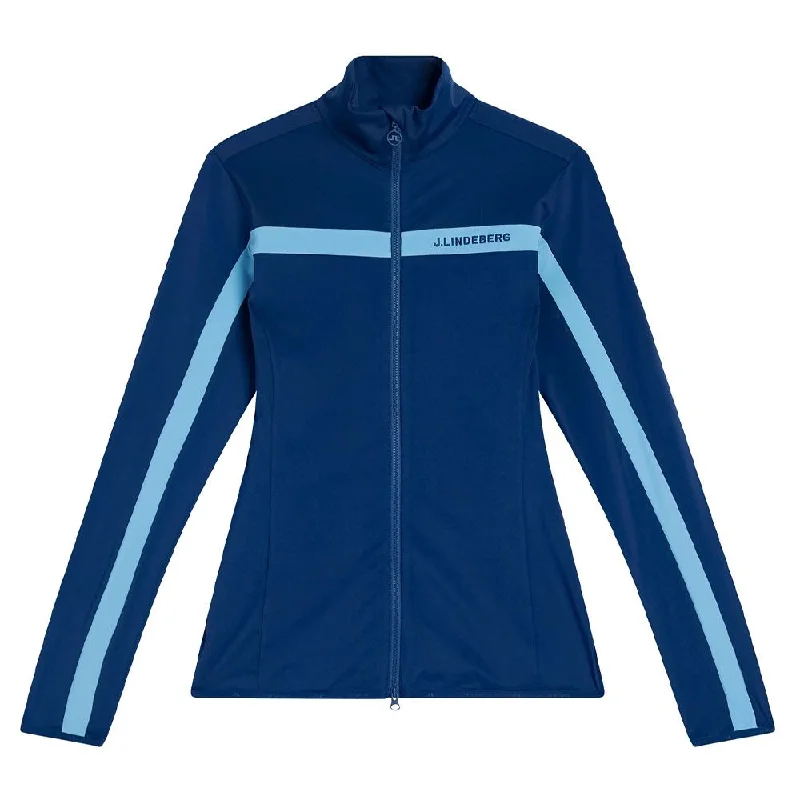 Casual Chic Outfits J.Lindeberg Seasonal Janice Mid Layer Golf Jacket Estate Blue - FW23 Women Casual Chic Outfits J.Lindeberg Seasonal Janice Mid Layer Golf Jacket Estate Blue - FW23 Women