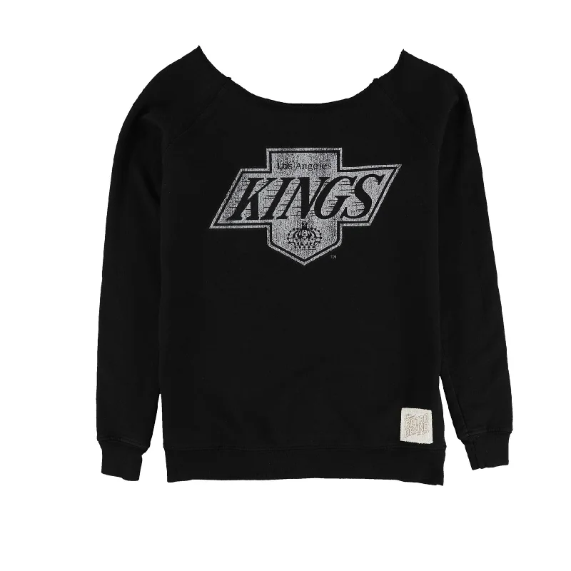 Breezy Comfort Retro Brand Womens Los Angeles Kings Sweatshirt, Black, X-Small