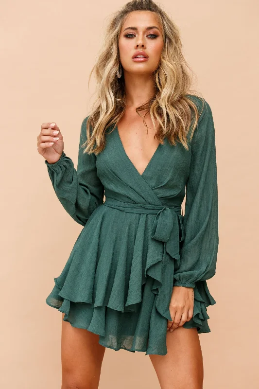 Soft Wearables Sweet Scarlett Dress - Green