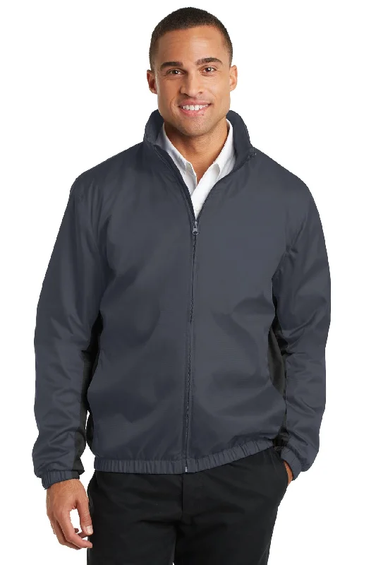 Relaxed Chic Port Authority Core Colorblock Wind Jacket. J330