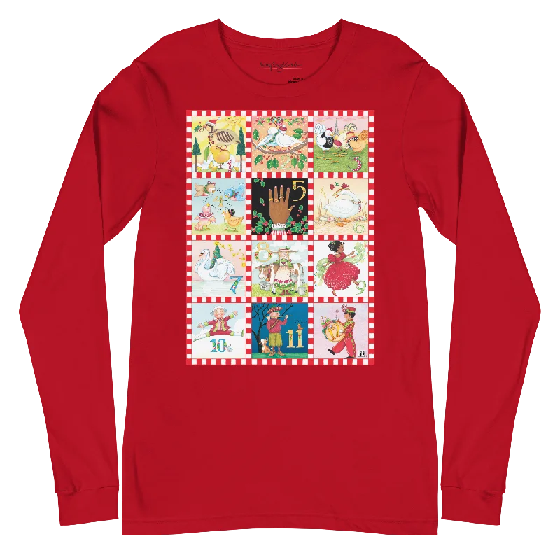 Timeless Style Twelve Days of Christmas Unisex Long Sleeve T-Shirt