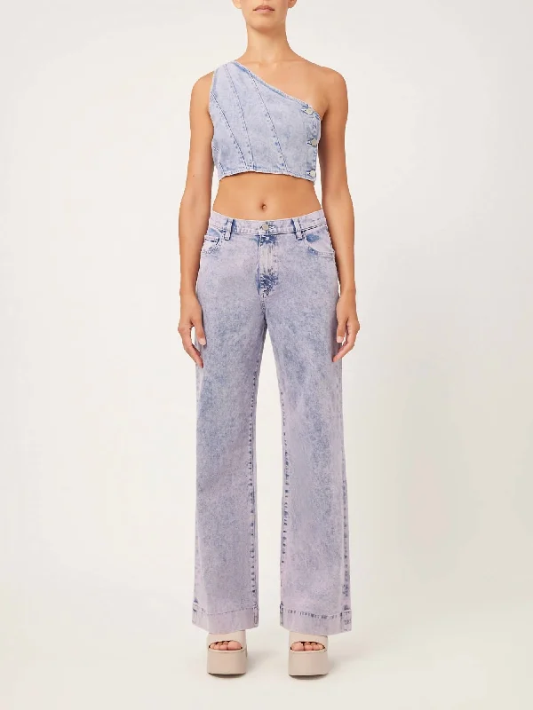All-Day Outfits Zoie Wide Leg Relaxed Vintage Jeans In Pfeiffer Beach