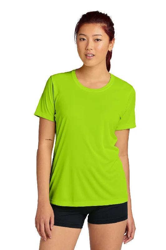 Comfortable Jeans Sport-Tek Womens Competitor Moisture Wicking Short Sleeve Crewneck T-Shirt - Lime Shock Green