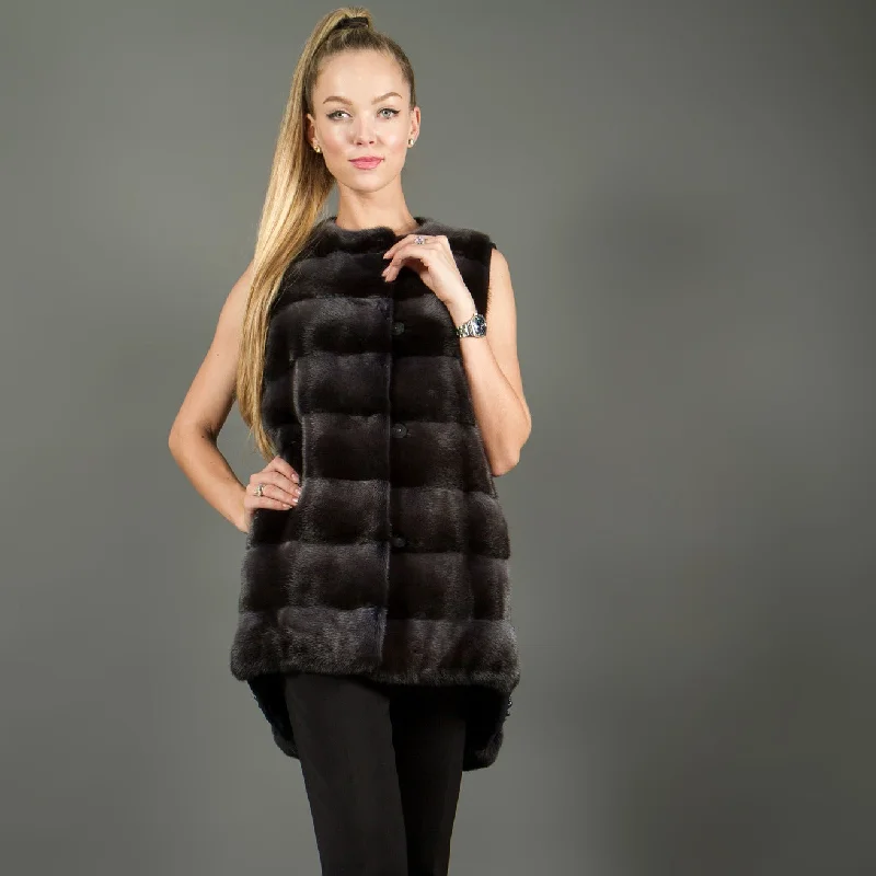 Warm Wear Cashmere and mink fur vest