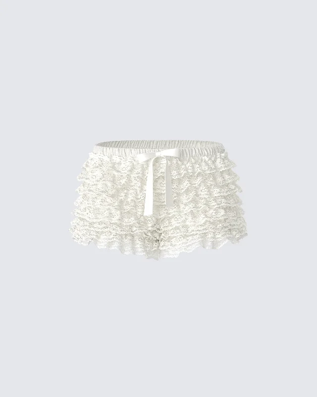 Light Layers Daria Ivory Low Rise Bloomer Micro Short