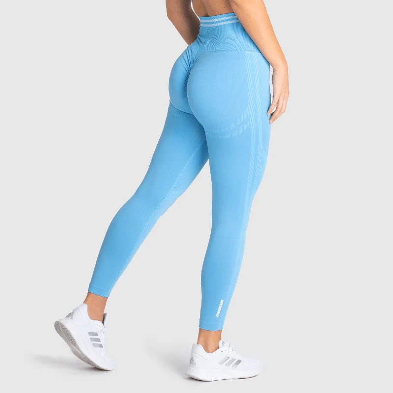Everyday Outfits DYE Scrunch Seamless Leggings - Sky Blue