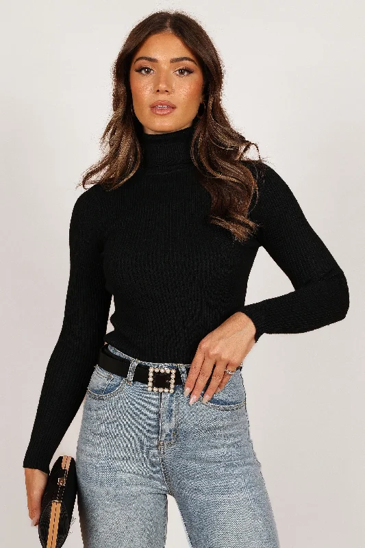 Cozy Lounge Wear Cecil Top - Black