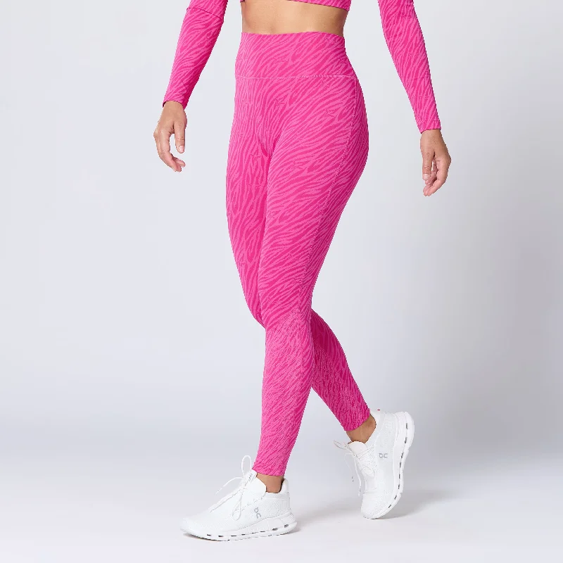 Cozy Apparel Anti-Slip Leggings 27" - Beetroot Purple Print