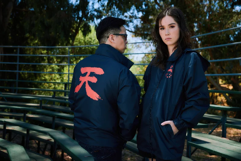 Light Layers STREET FIGHTER - 'Akuma Heaven' Windbreaker - Navy