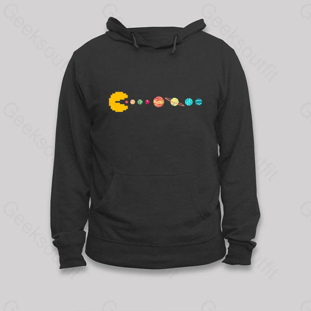 Cozy Essentials Wear Solar System Eating Game Hoodie
