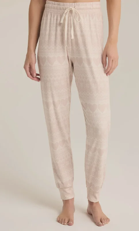 Comfy Pants Fairisle Heart Jogger