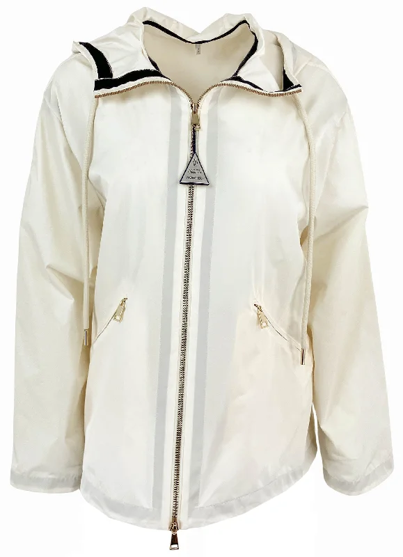 Easy-to-Wear Moncler Cassiopea Jacket in Off White