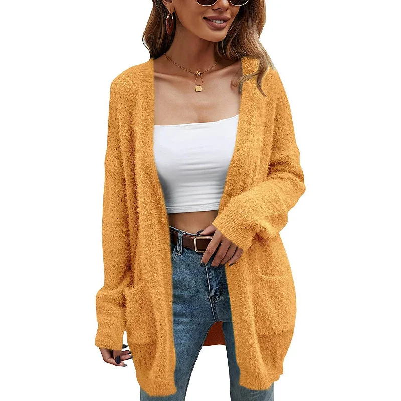 Comfortable Fitwear Women's Cardigan Knitted Sweater Jacket