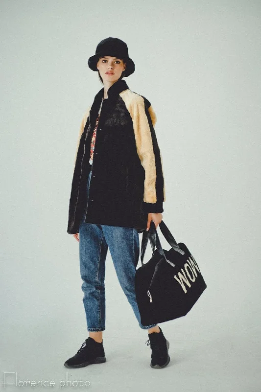 Comfy Chic Wear Beaver Fur Oversized Winter Jacket