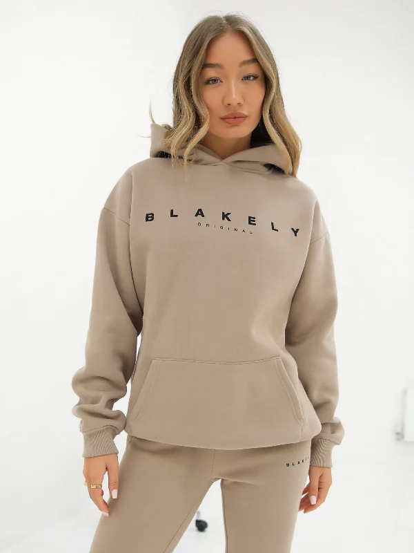 Comfy Chic Wear Composure Oversized Hoodie - Tan