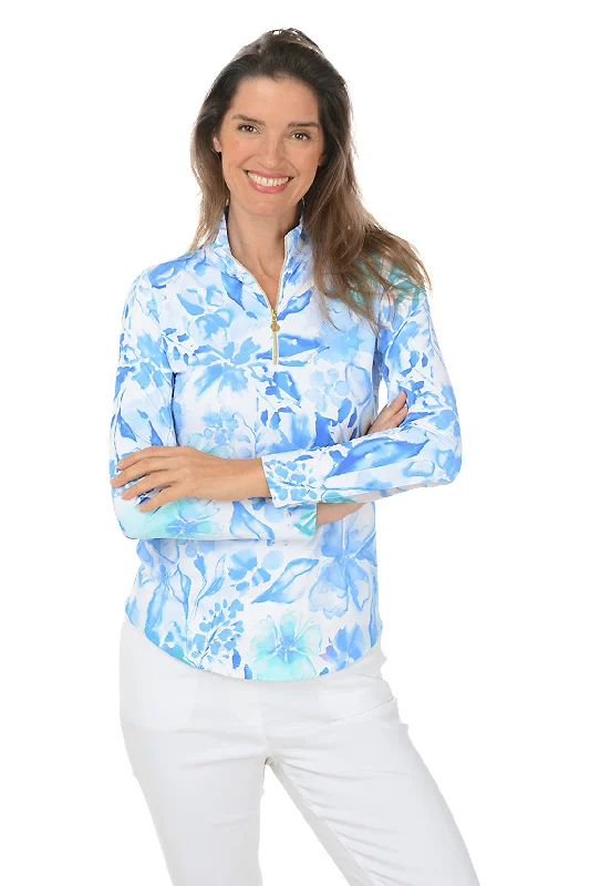 Cozy Knits Watercolor Flower UPF50+ Sun Shirt