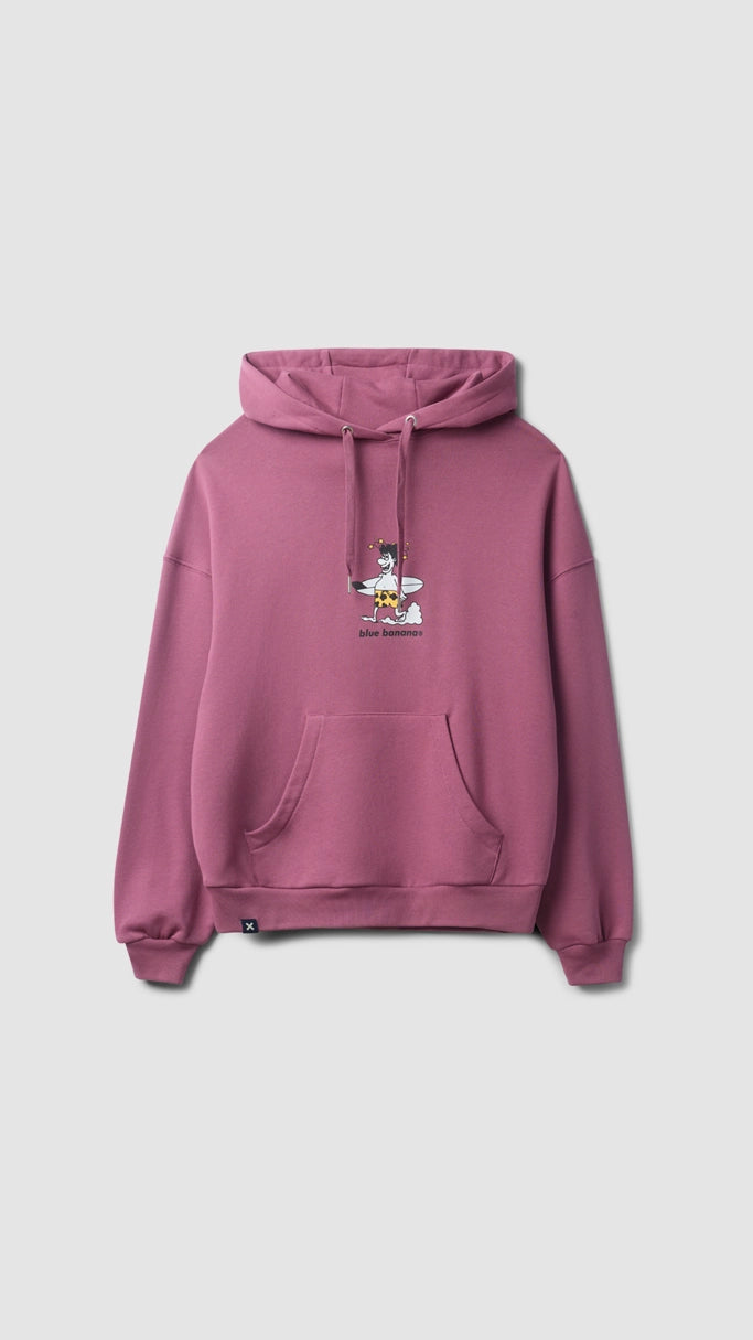 Simple Comfort SUDADERA CON CAPUCHA WIPEOUT BERRY
