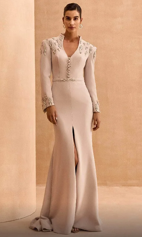 Comfy Pants MNM Couture V02030 - Jewel Applique Evening Dress