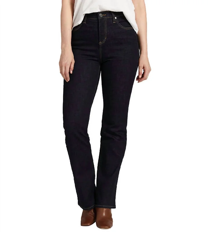 Relaxed Chic High Rise Phoebe Boot Cut Jeans In Olympic Blue