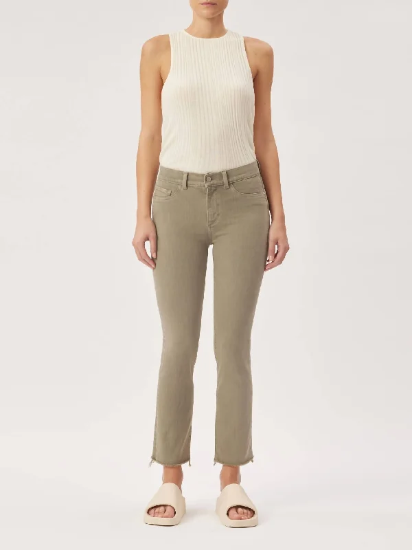 Comfortable Dresses Mara Straight: Mid Rise Instasculpt Ankle In Sage