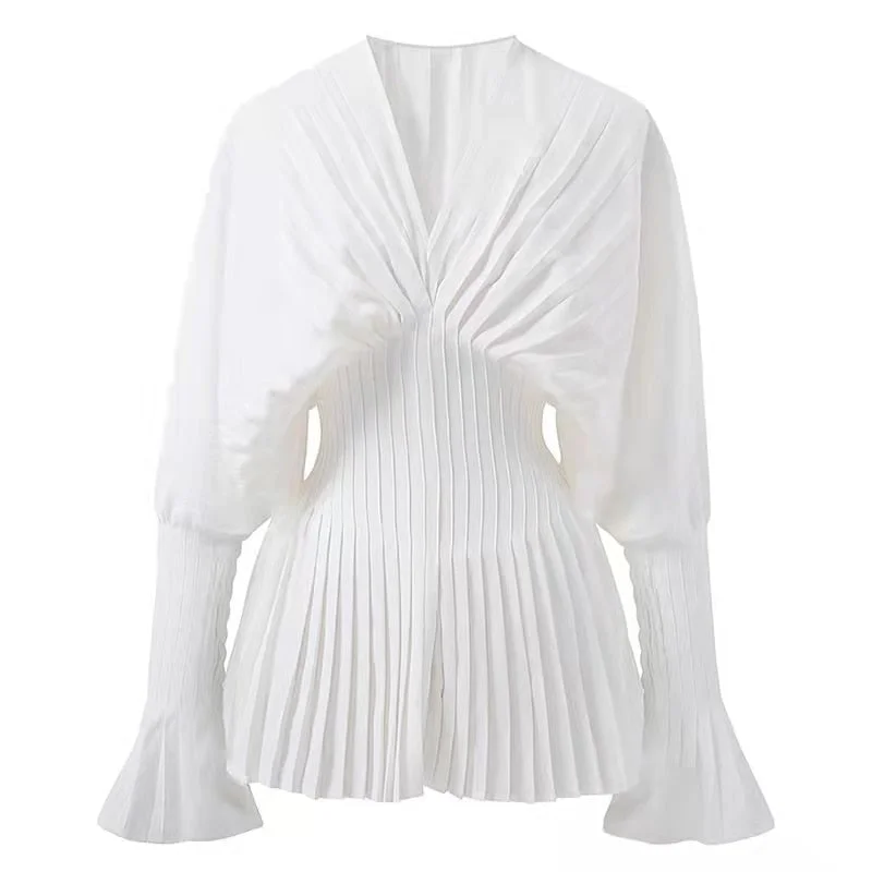 Classic Comfort A&A Summer Pleated Blouse
