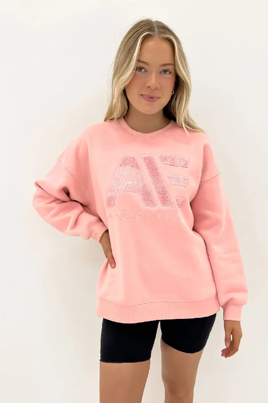 Trendy Layers Base Active Crew Pink