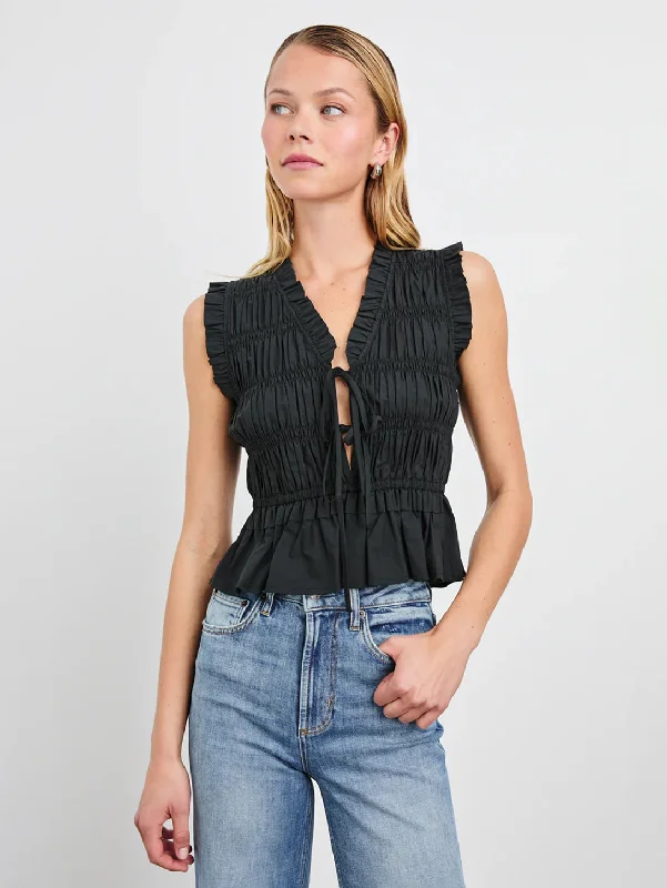 Light Layers Martine Top - Black