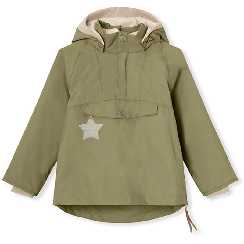 Trendy Looks MINI A TURE VITORIO Spring Anorak w/Fleece Lining Aloe Green