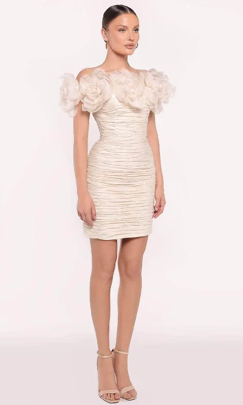 All-Day Style Tarik Ediz 98814 - Floral Applique Dress