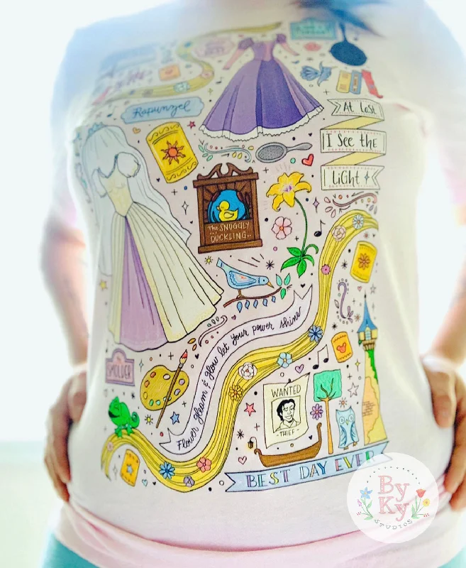 Comfortable Fitwear Rapunzel Princess Unisex Tee