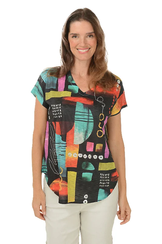 Warm Layers Geneva Short Sleeve Slub Knit Top
