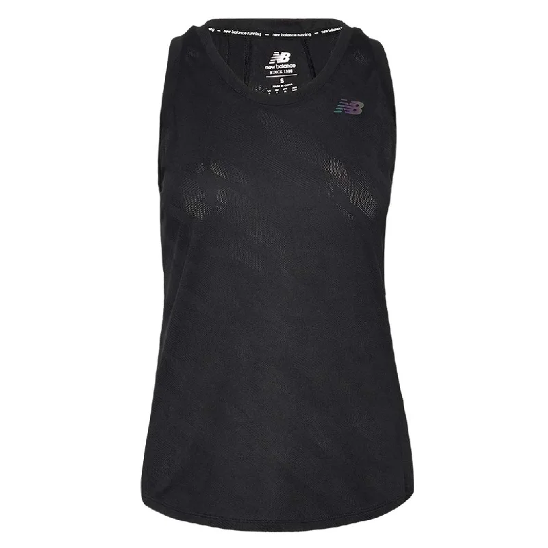 Comfortable Sweaters New Balance - Women's Q Speed Jacquard Tank Top (WT23280 BK)