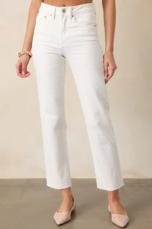 Warm Wear Simply The Vibe White Jeans