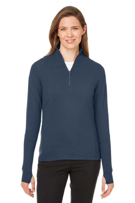 Simple Comfort Spyder Womens Spyre UPF 40+ 1/4 Zip Sweatshirt - Frontier Blue Frost
