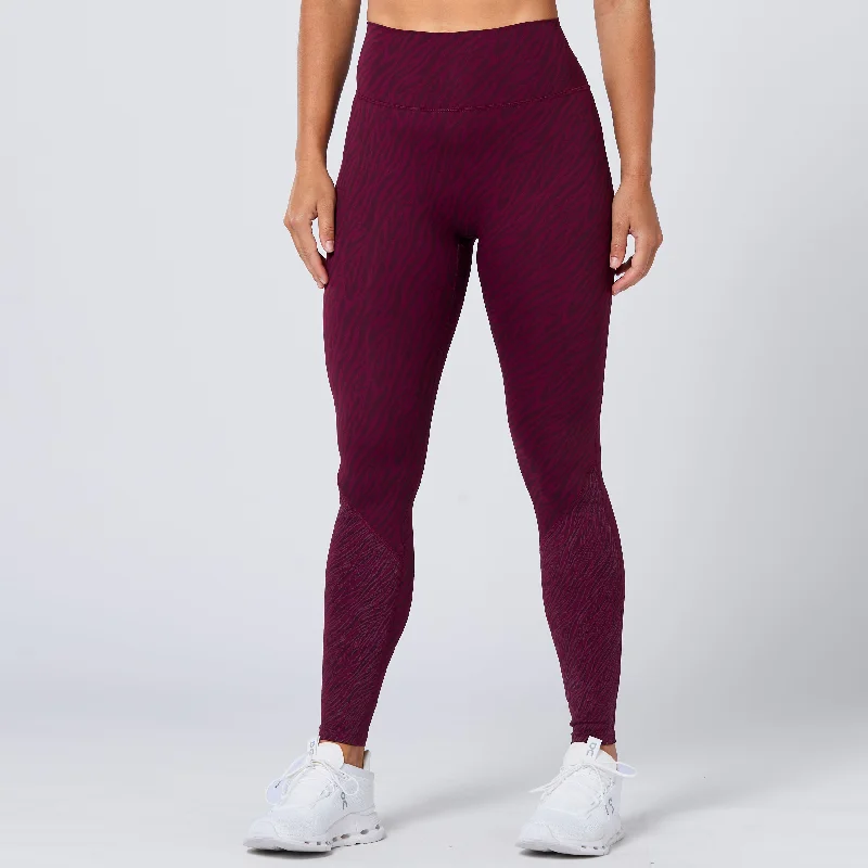 Elegant Fit Anti-Slip Leggings 27" - Pickled Beet Print